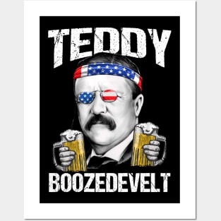 Teddy Boozedevelt Theodore Roosevelt 4th Of July Posters and Art